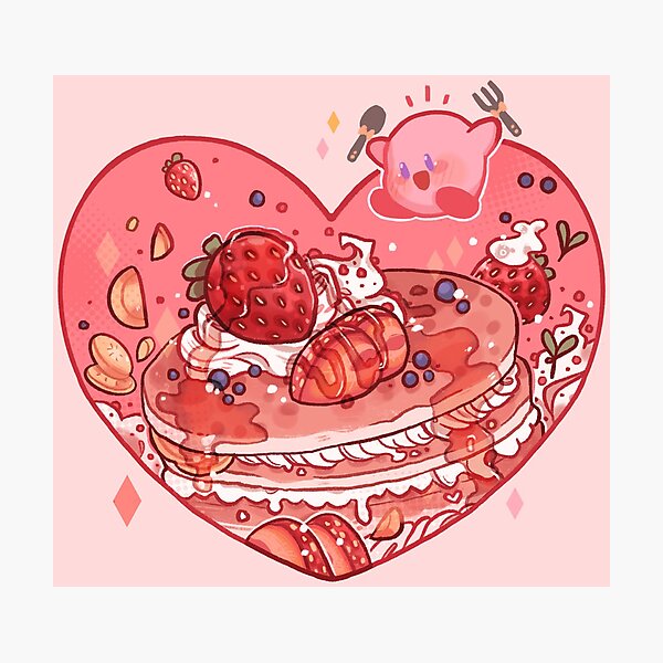 Sweet Kirby Pancake Photographic Print