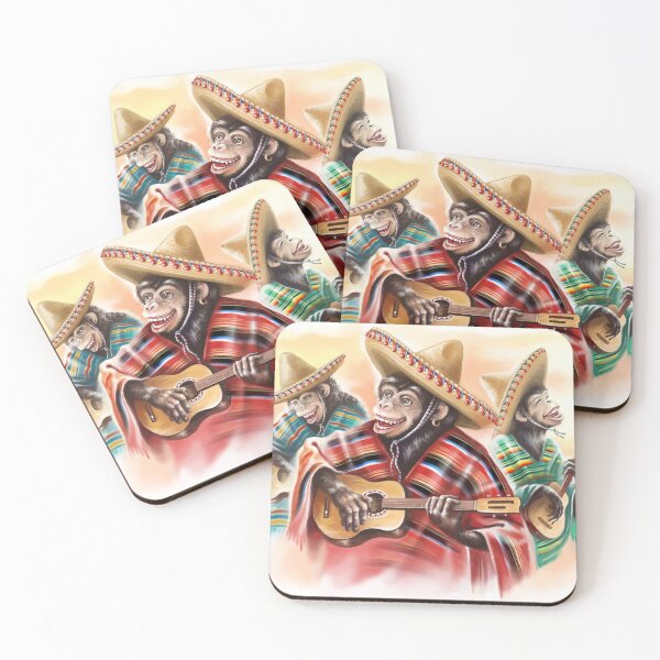Item preview, Funny Monkeys in a Mexican Style designed and sold by Ethiyo.