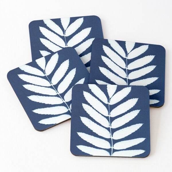 Item preview, Botanical blue floral vintage style handmade print_23 designed and sold by KasparekFineArt.