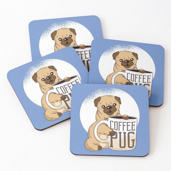 Item preview, Cute Coffee Pug Lover designed and sold by cutenfunny.