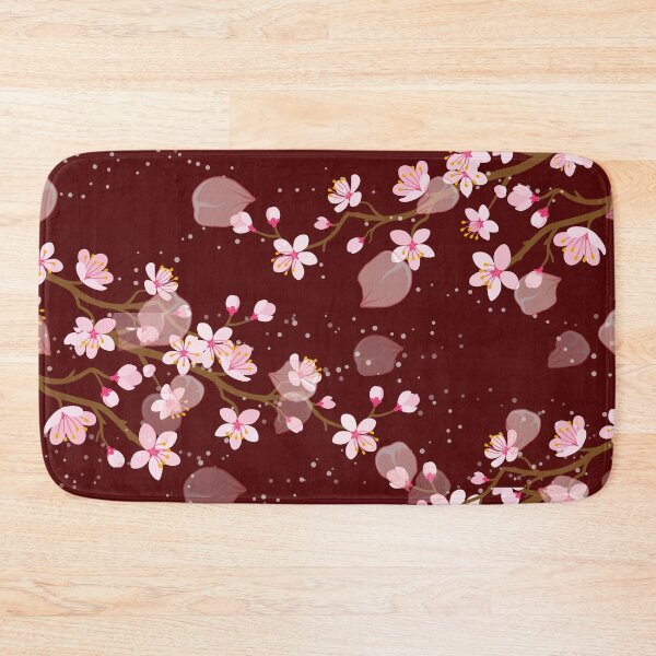 Item preview, Pretty Japanese Cherry Blossom Floral Seamless Repetition pattern designed and sold by Aishwarya  Singh.