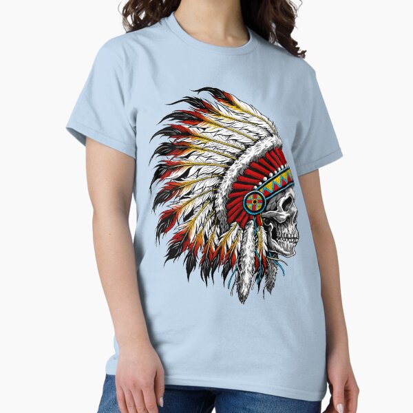 Item preview, Colorful Native American Chief Skull designed and sold by HINKLE.