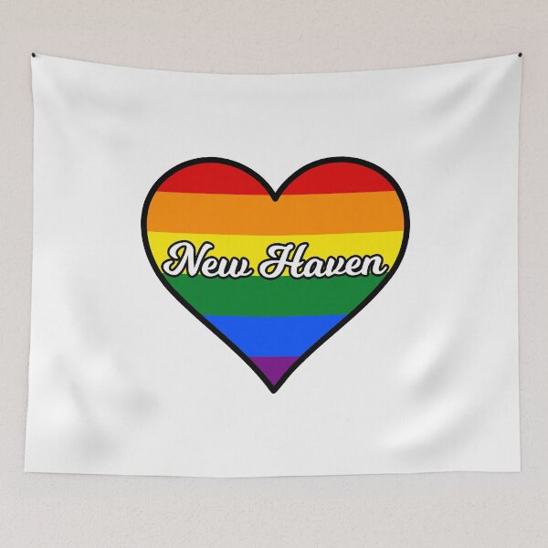 Item preview, New Haven Connecticut Gay Pride Heart designed and sold by fearcity.