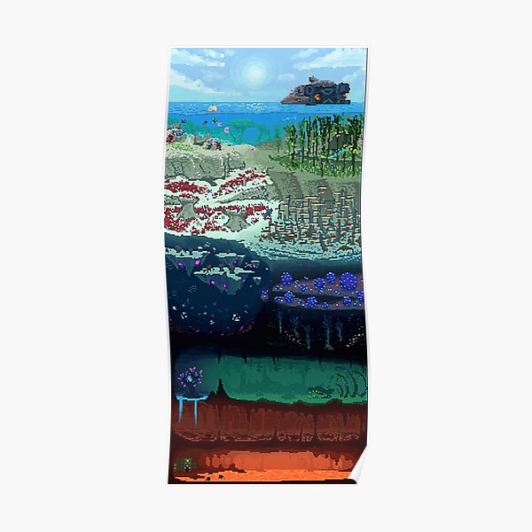 subnautica cross section Poster