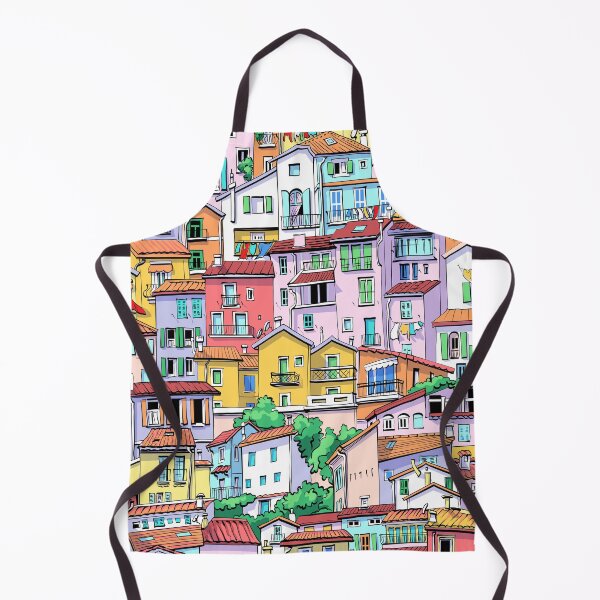 Item preview, Colorful France Old Town Pattern designed and sold by Erikashop.