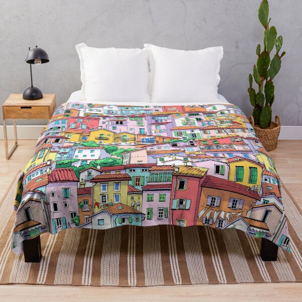 Item preview, Colorful France Old Town Pattern designed and sold by Erikashop.
