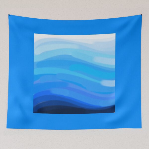 Artikelvorschau, Grafititee Blue Strips Abstrakte Kunst entworfen und verkauft von Grafititee.