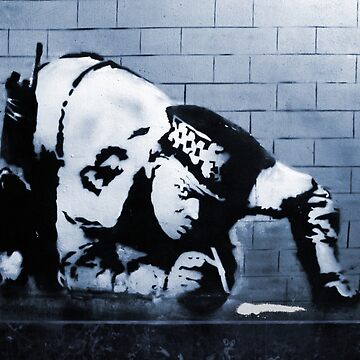Banksy Snorting Copper - Street Art Mural 