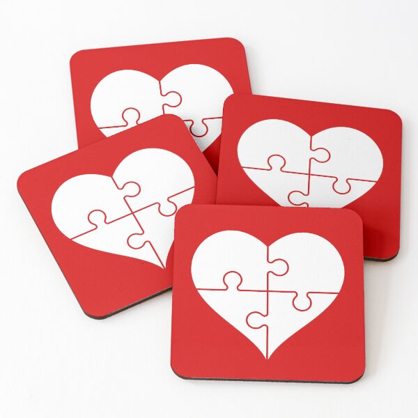 Item preview, White heart in a shape of a puzzle. Love, emotions, missing piece, idea. Healthy heart, medical concept.  designed and sold by TashaVector.