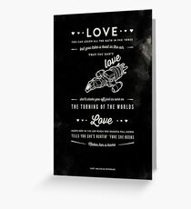 Love - Capt. Malcolm Reynolds (Serenity) Greeting Card