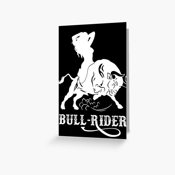 Bull Rider Hotwife Greeting Card
