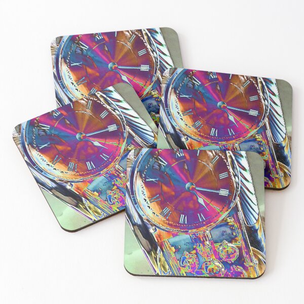 Item preview, Glass Psychedelic Clock designed and sold by Korroby.