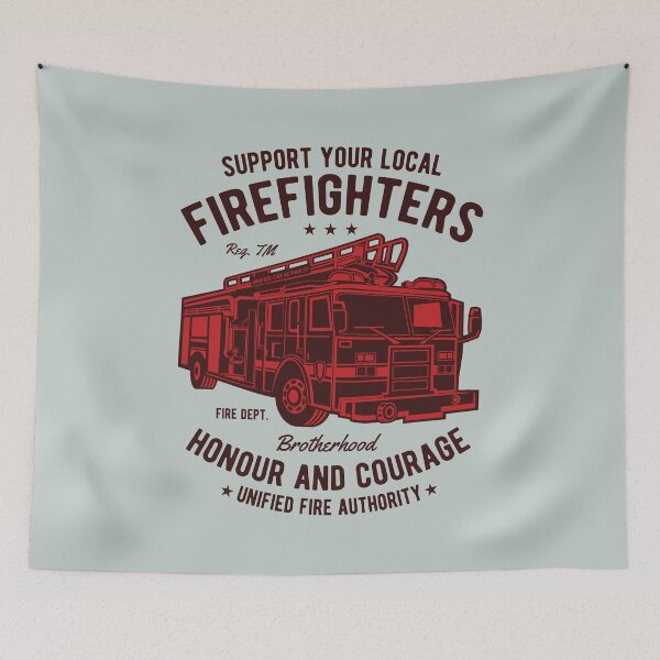 Item preview, Support your local firefighters - Awesome firefighter Gift designed and sold by Teenation9.