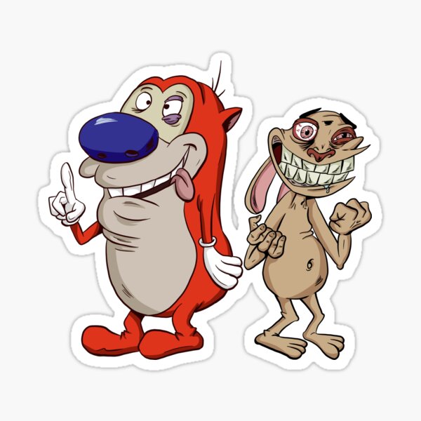 Vista previa del artículo con la obra «Ren y Stimpy», diseñado y vendido por blacksnowcomics.