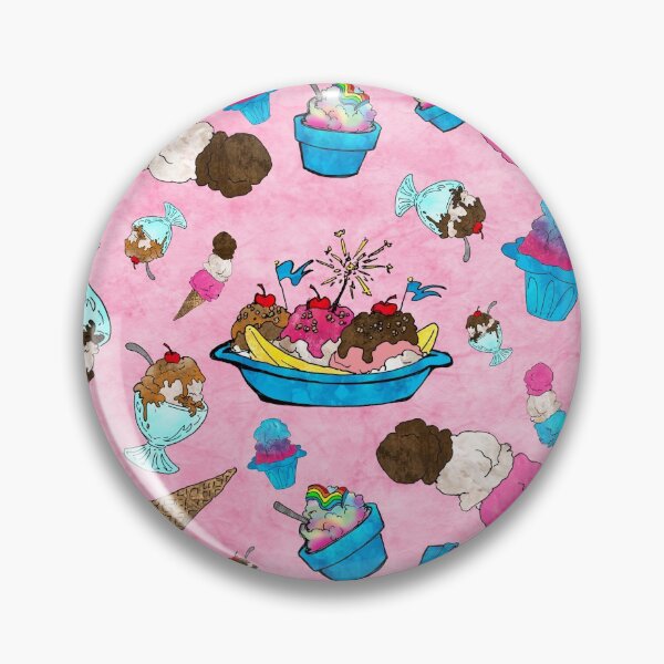 Item preview, Cute Ice Cream and Shave Ice Pattern on Pink Background designed and sold by Bumblefuzzies.