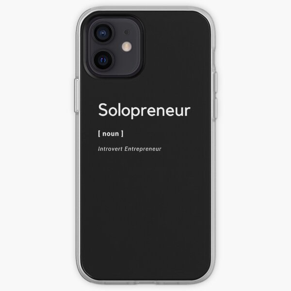 Solopreneur Noun iPhone Soft Case