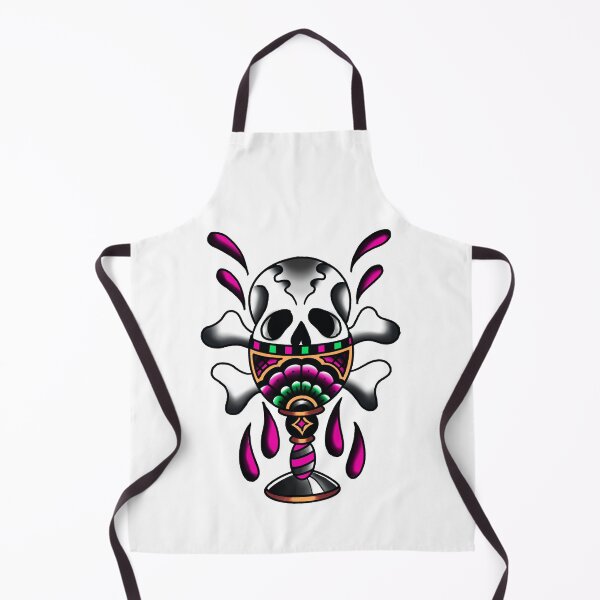 Item preview, Pink Skull and goblet chalice tattoo design designed and sold by LPdesigns2020.