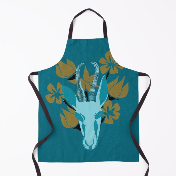 Item preview, Modern Desert Skull Folk Art Surrounded by Abstract Flowers designed and sold by Nugget Of Happiness.