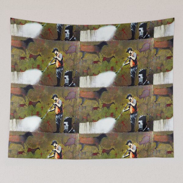 Item preview, Banksy Cave Painting Removal By Street Cleaning designed and sold by WE-ARE-BANKSY.