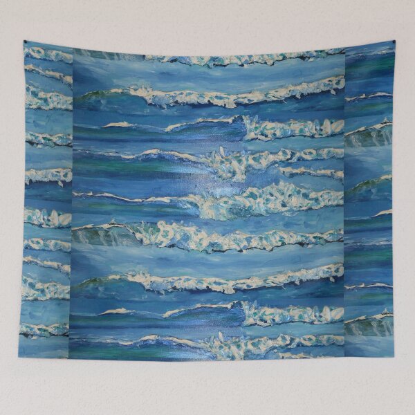 Item preview, Waves Surf Pattern designed and sold by SaltySurfgirl.