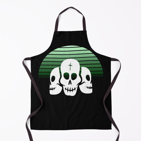 Item preview, Black, white Funny and Horror Dead Skulls with Retro Stripes Patterns designed and sold by corner-shop.