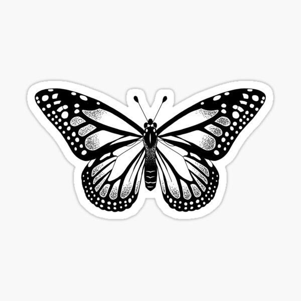 Monarch Butterfly Sticker For Sale By Sidneynop Redbubble 