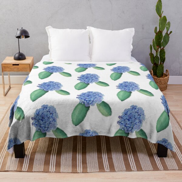 Item preview, Blue Hydrangea Watercolor Painting designed and sold by SageMageeArt.