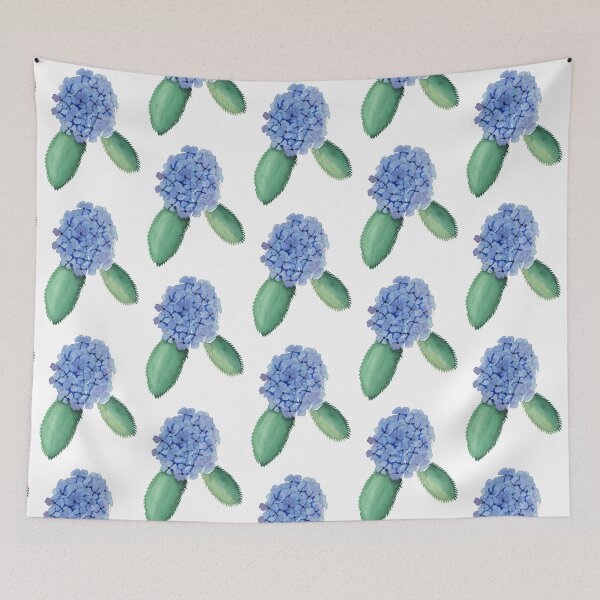 Item preview, Blue Hydrangea Watercolor Painting designed and sold by SageMageeArt.