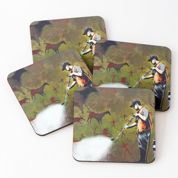 Item preview, Banksy Cave Painting Removal By Street Cleaning designed and sold by WE-ARE-BANKSY.