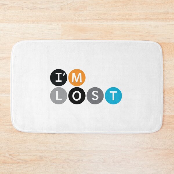 Item preview, "I'M LOST" NYC Subway Alphabet Design designed and sold by Tita Vong Studio.