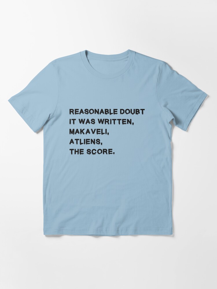 reasonable doubt it was written makaveli t shirt