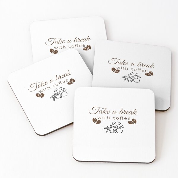 Item preview, take a break with Coffee, Cute Break with coffee, Break with coffee Design  designed and sold by HananDesign13.