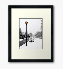 Snow Scene Framed Print