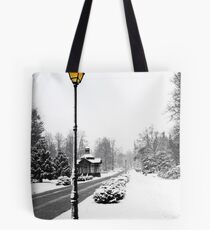 Snow Scene Tote Bag