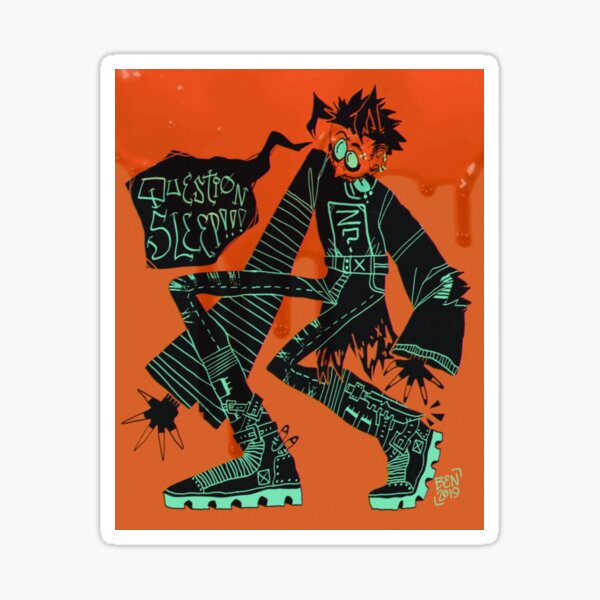question sleep Sticker