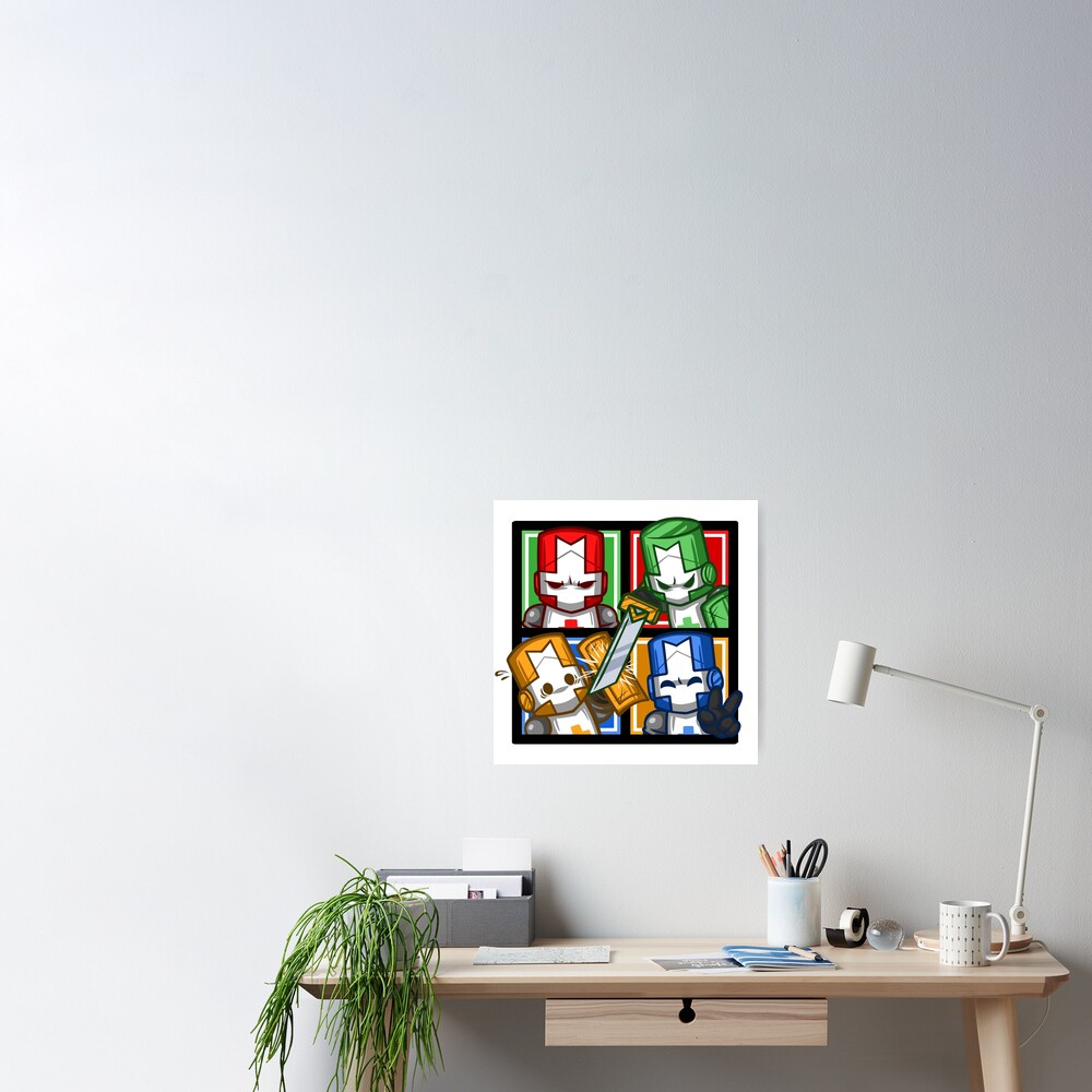  Wall Posters 23.6 X 35.4 Inch, Castle Crashers Characters Arm  Magic Graphics (60cm X 90 cm) Fashionable Home Decor Wall Scroll Poster  Fabric Painting: Posters & Prints