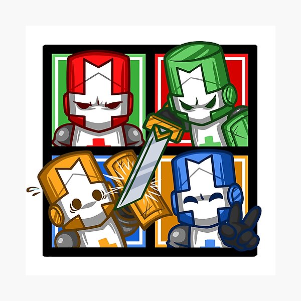 Castle Crashers Four-Square Photographic Print