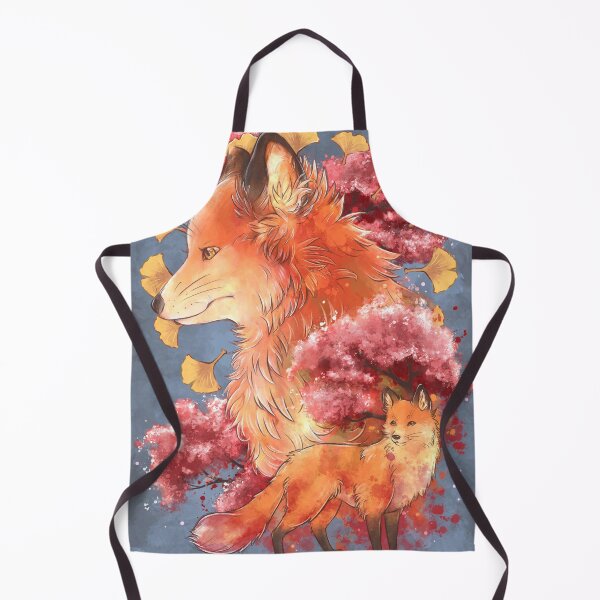Item preview, Autumn Fox with Ginkgo designed and sold by YumePeachyPie.