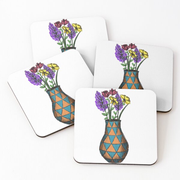 Artikelvorschau, Vase mit Blumen entworfen und verkauft von sketchdesigner.