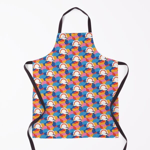 Item preview, We're in this together rainbow, cloud, hands repeat pattern designed and sold by Portia Monberg.