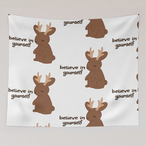 Item preview, 'Believe in yourself' Jackalope designed and sold by Ellie Canhoto.