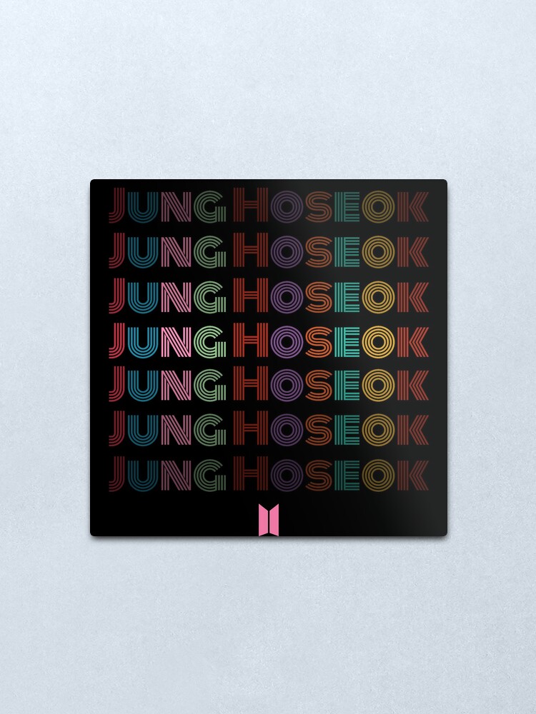 Bts J Hope Jung Hoseok Dynamite Album Cover Style Metal Print By Hawkite Redbubble