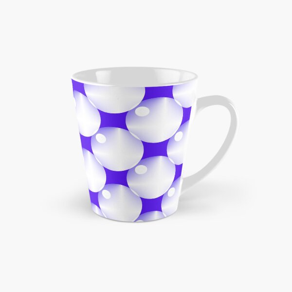 Item preview, Azul con círculos de azulejos blancos designed and sold by addicusdesigns.