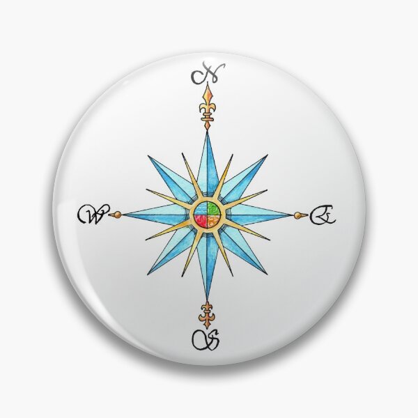Item preview, Watercolor Compass Rose designed and sold by Cleave.