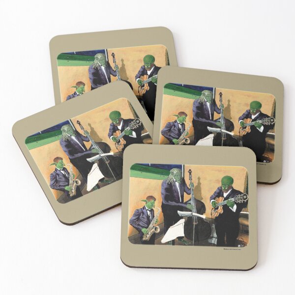 Item preview, Jazz Band Musician Fantasy Artwork designed and sold by HelmsArt.