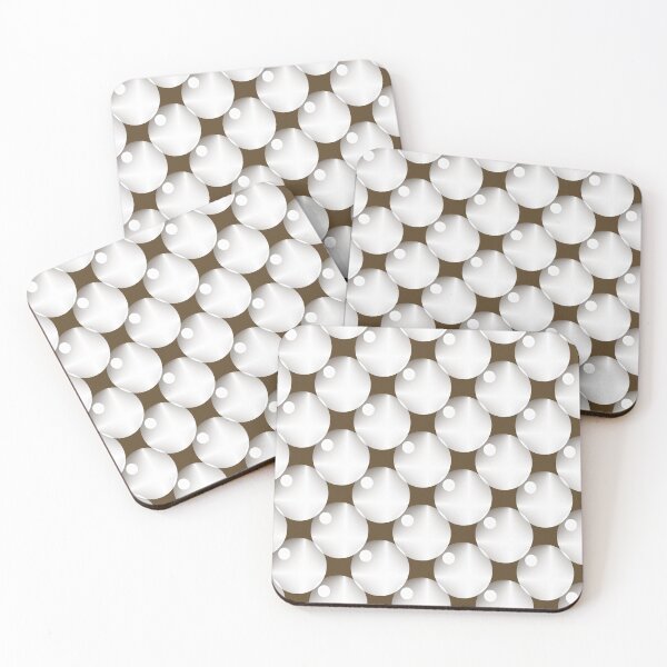 Item preview, Brown with White tiled circles designed and sold by addicusdesigns.