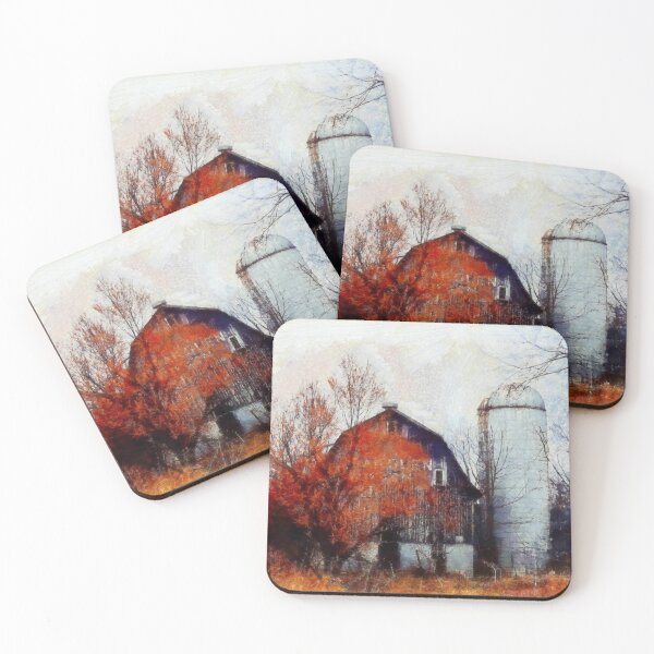 Item preview, Old Barn Autumn Blaze Hudson Valley New York designed and sold by JanineRileyArt.