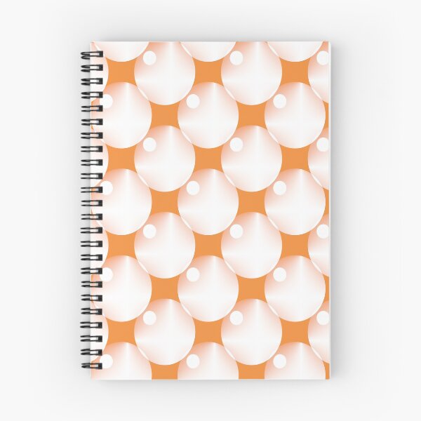 Item preview, Orange with White tiled circles designed and sold by addicusdesigns.