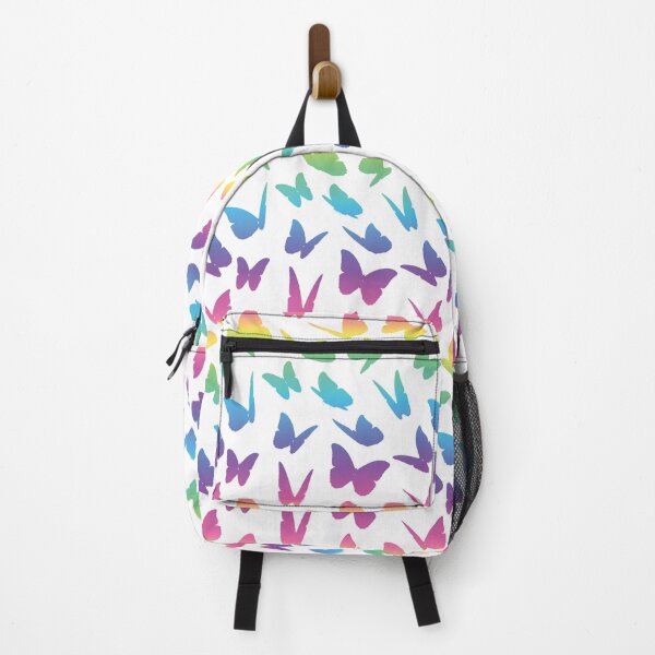 Artikelvorschau, Silhouette Schmetterling Regenbogen Gradientenmuster entworfen und verkauft von impishthreads.