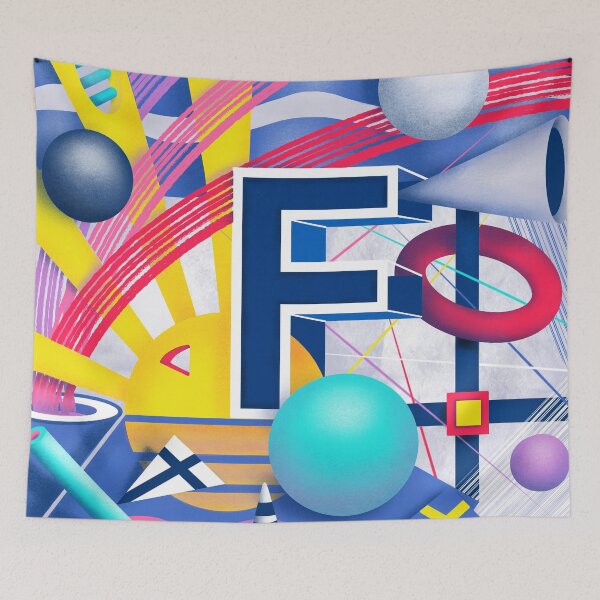 Item preview, Letter F - original artwork from "Letter series" designed and sold by Julia Rudens.
